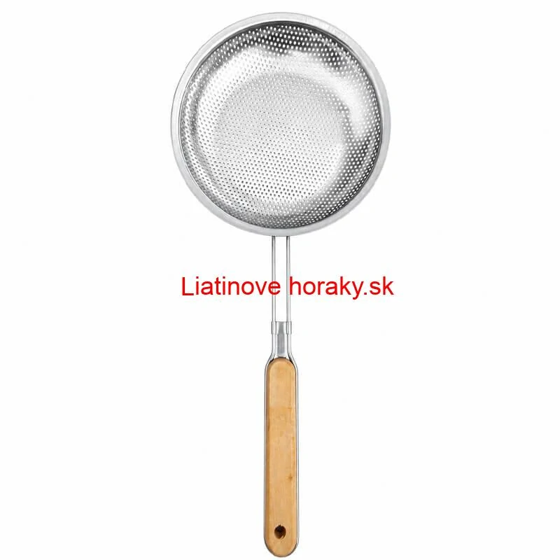 Hliníkové sitko 20 cm s drevenou rúčkou