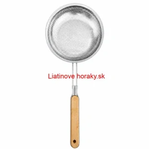 Hliníkové sitko 16 cm s drevenou rúčkou