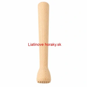 Drevený drvič na cesnak a bylinky 22 cm