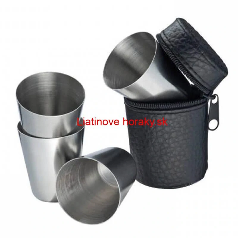 Turistické poháre v puzdre 4 ks 1,5 dl 4 ks