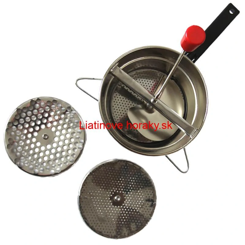 Pasírovač ORIGINAL z nehrdzavejúcej ocele – 3 výmenné sitá