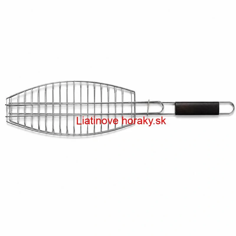 BBQ grilovací rošt na ryby – nerezové grilovacie kliešte 65 × 15 × 4 cm