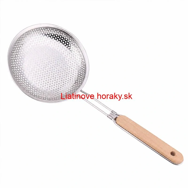 Hliníkové sitko 20 cm s drevenou rúčkou