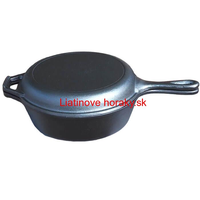 Liatinová panvica s pokrievkou 26,5 cm