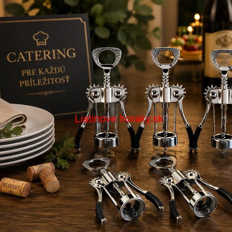 Súprava 5 otváračov na víno – vývrtky na catering a oslavy