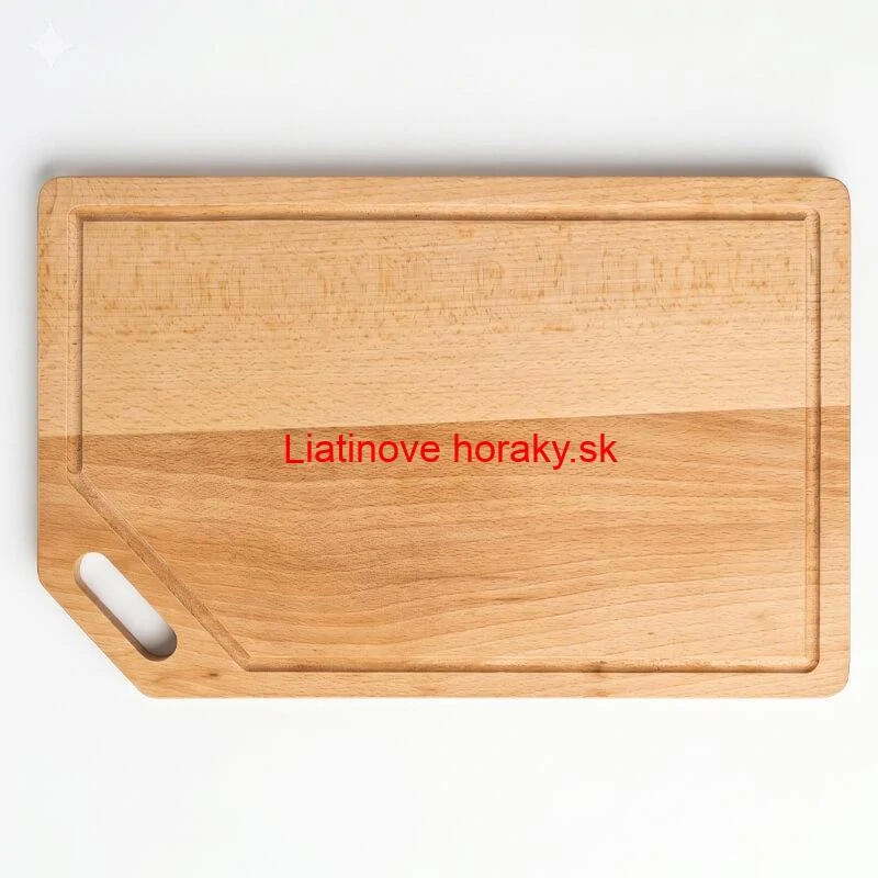 Drevená doska na krájanie 40×25 cm s drážkou na šťavu