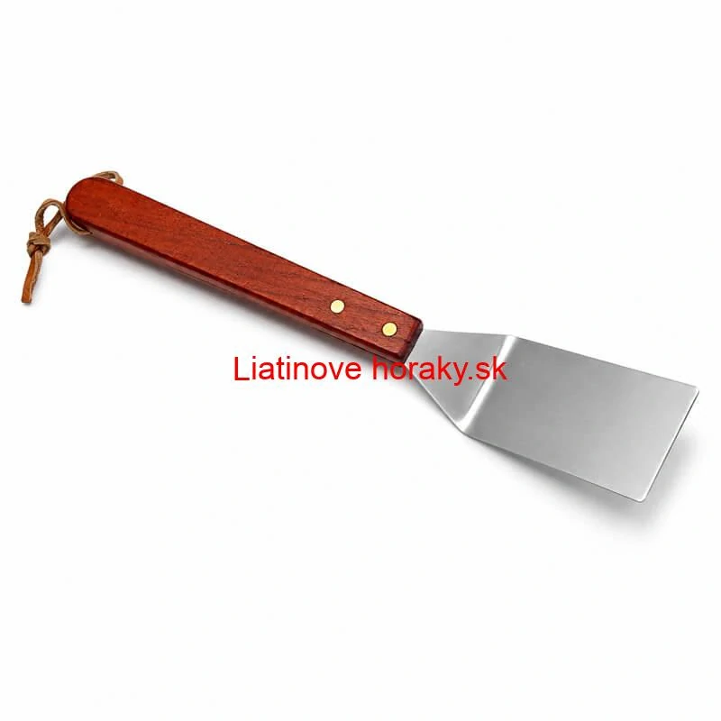 Grilovacie náradie BBQ – súprava 3 ks, nerez a drevo, 33 cm