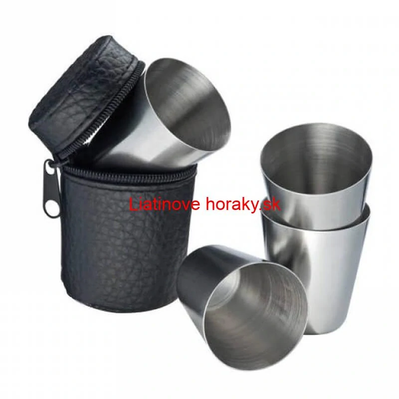 Turistické poháre v puzdre 4 ks 20 ml