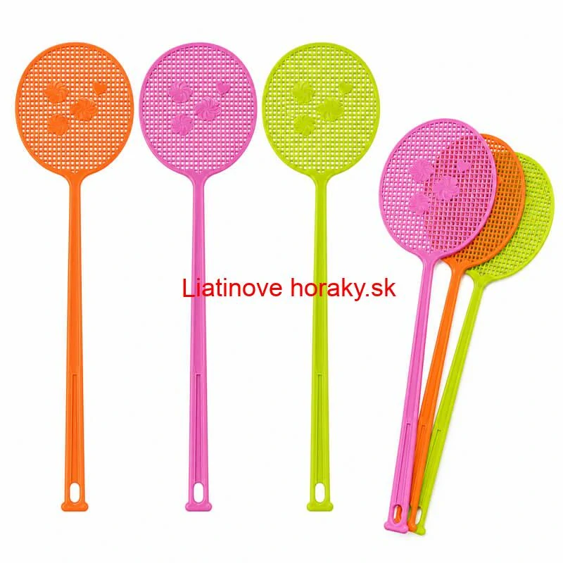 Plastová plácačka na muchy 49 cm – mix farieb