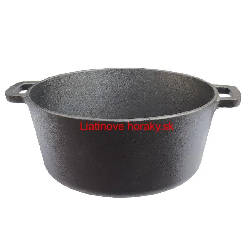 Liatinový hrniec s pokrievkou 2 v 1