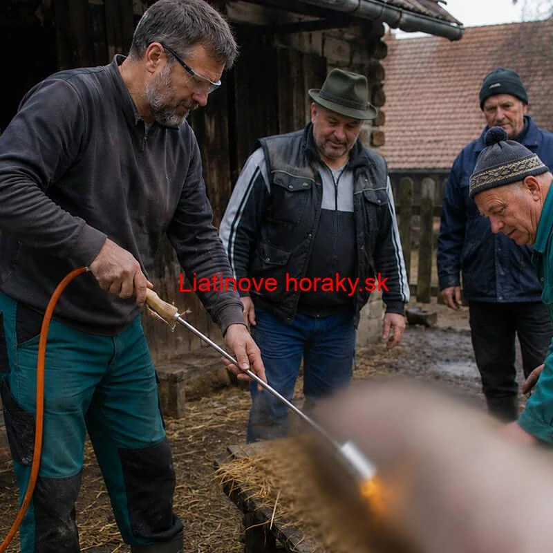 Horák na opaľovanie plameňom s hadicou na 10 kg PB fľašu