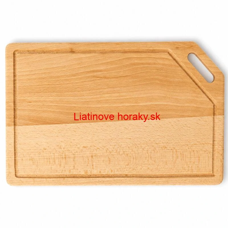 Drevená doska na krájanie 40×25 cm s drážkou na šťavu