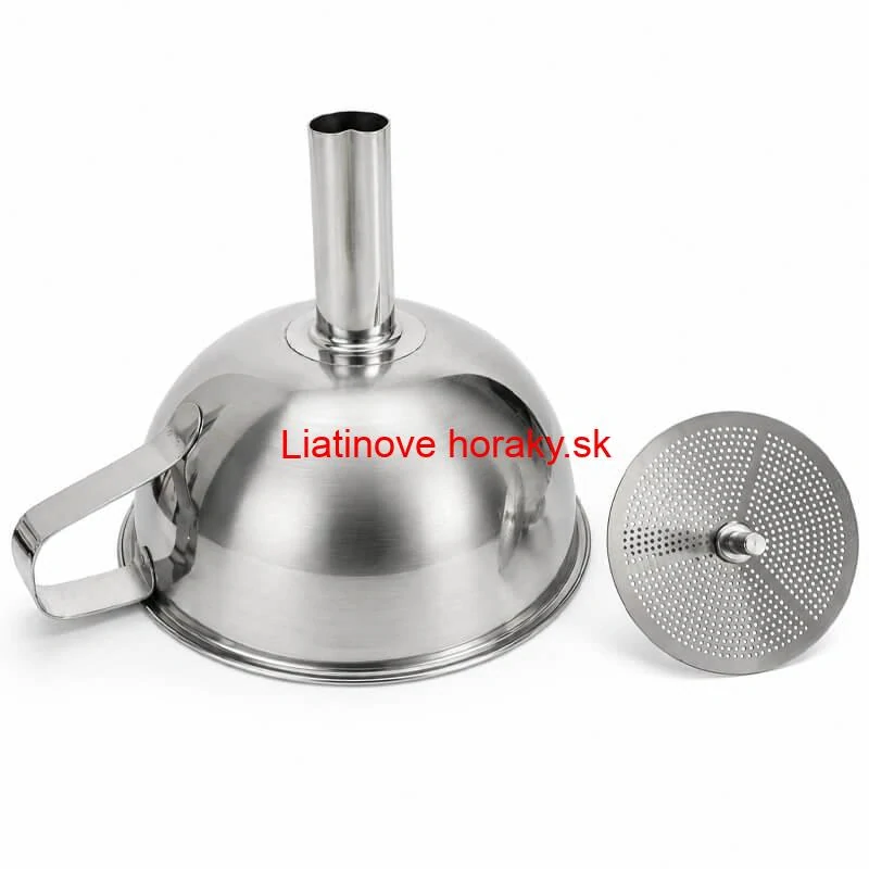 Nerezový lievik so sitkom 11 cm
