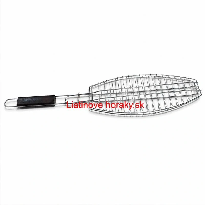 BBQ grilovací rošt na ryby – nerezové grilovacie kliešte 65 × 15 × 4 cm