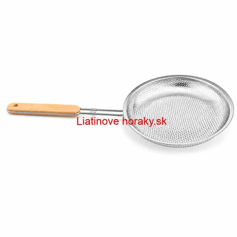 Hliníkové sitko 20 cm s drevenou rúčkou