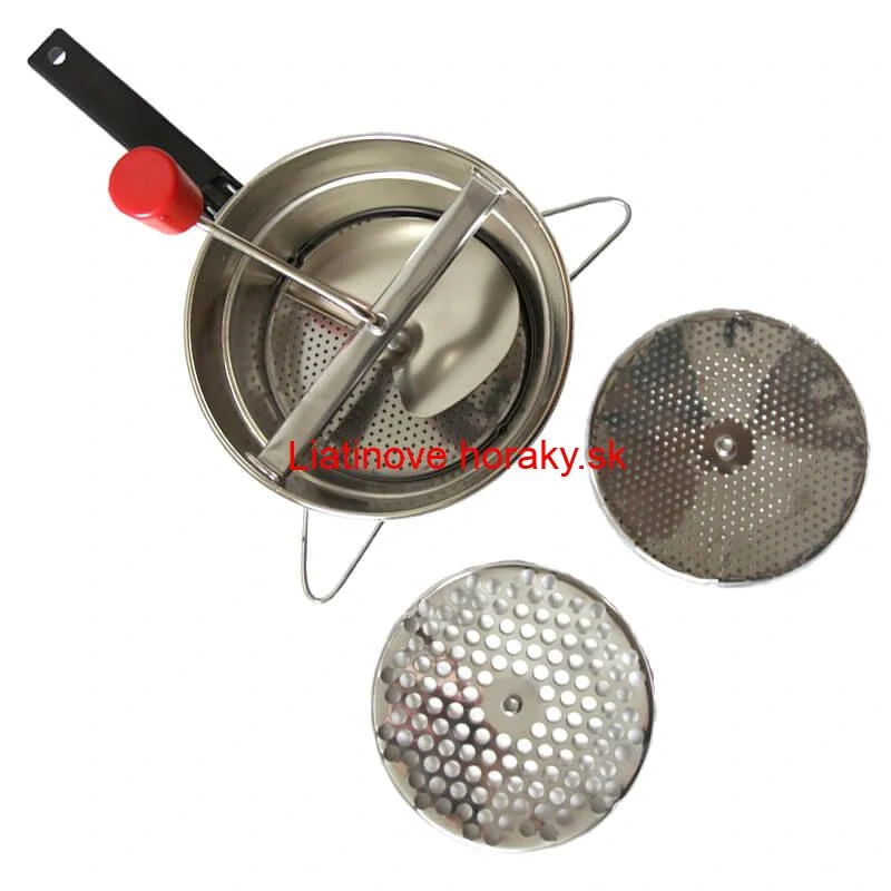 Pasírovač ORIGINAL z nehrdzavejúcej ocele – 3 výmenné sitá